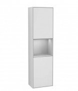 Пенал Villeroy & Boch Finion 41,8x151,6х27 см петли слева с подсветкой МДФ белый матовый лак/светло-серый матовый лак G460GJMT