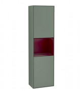 Пенал Villeroy & Boch Finion 41,8x151,6х27 см петли справа с подсветкой МДФ оливковый матовый лак/пион матовый лак G470HBGM
