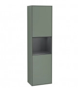 Пенал Villeroy & Boch Finion 41,8x151,6х27 см петли справа с подсветкой МДФ оливковый матовый лак/темно-синий матовый лак G470HGGM