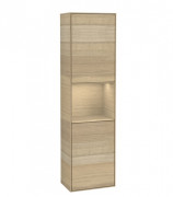 Пенал Villeroy & Boch Finion 41,8 x151, 6х27 см петлі праворуч з підсвічуванням ДСП шпон дуба G470PCPC