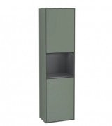 Пенал Villeroy & Boch Finion 41,8x151,6х27 см петлі праворуч з підсвічуванням МДФ матовий оливковий лак/темно-синій матовий лак G470HGGM