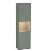 Пенал Villeroy & Boch Finion 41,8x151,6х27 см петлі праворуч із підсвічуванням МДФ оливковий матовий лак/шпон дуба G470PCGM