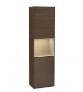 Пенал Villeroy & Boch Finion 41,8x151,6х27 см петлі праворуч з підсвічуванням ДСП шпон волоського горіха/шпон дуба G470PCGN