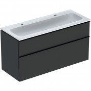 Тумба с раковиной Geberit iCon Set 120x63x48 см ДСП лава матовый 502.338.JK.1