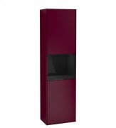 Пенал Villeroy & Boch Finion 41,8x151,6х27 см петлі праворуч з підсвічуванням МДФ півонія матовий лак/глянцевий чорний лак G470PHHB