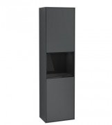 Пенал Villeroy & Boch Finion 41,8x151,6х27 см петли справа с подсветкой МДФ темно-синий матовый лак/глянцевый черный лак G470PHHG