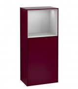 Шкафчик для ванной Villeroy & Boch Finion 41,8х93,6х27 см петли слева с подсветкой МДФ пион матовый лак/светло-серый матовый лак F500GJHB