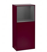 Шкафчик для ванной Villeroy & Boch Finion 41,8х93,6х27 см петли слева с подсветкой МДФ пион матовый лак/антрацит матовый лак F500GKHB