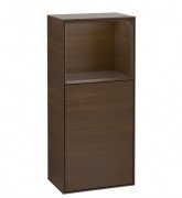 Шкафчик для ванной Villeroy & Boch Finion 41,8х93,6х27 см петли слева с подсветкой ДСП шпон грецкого ореха F500GNGN