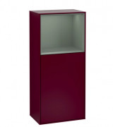 Шафка для ванної Villeroy & Boch Finion 41,8х93,6х27 см петлі зліва з підсвічуванням МДФ півонія матовий лак/оливковий матовий лак F500GMHB