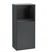 Шафка для ванної Villeroy & Boch Finion 41,8х93,6х27 см петлі зліва з підсвічуванням МДФ темно-синій матовий лак/чорний матовий лак F500PDHG