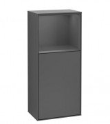 Шафка для ванної Villeroy & Boch Finion 41,8х93,6х27 см петлі зліва з підсвічуванням МДФ антрацит матовий лак G500GKGK