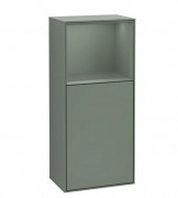 Шафка для ванної Villeroy & Boch Finion 41,8х93,6х27 см петлі зліва з підсвічуванням МДФ оливковий матовий лак G500GMGM