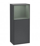 Шафка для ванної Villeroy & Boch Finion 41,8х93,6х27 см петлі зліва з підсвічуванням МДФ темно-синій матовий лак/оливковий матовий лак G500GMHG