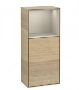 Шафка для ванної Villeroy & Boch Finion 41,8х93,6х27 см петлі зліва з підсвічуванням ДСП шпон дуба/пісок матовий лак G500HHPC