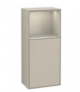 Шафка для ванної Villeroy & Boch Finion 41,8х93,6х27 см петлі зліва з підсвічуванням МДФ пісок матовий лак G500HHHH
