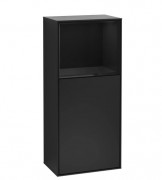 Шафка для ванної Villeroy & Boch Finion 41,8х93,6х27 см петлі зліва з підсвічуванням МДФ чорний матовий лак/глянцевий чорний лак G500PHPD