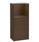 Шкафчик для ванной Villeroy & Boch Finion 41,8х93,6х27 см петли справа с подсветкой ДСП шпон грецкого ореха F510GNGN