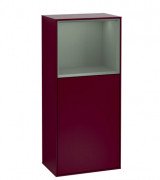 Шафка для ванної Villeroy & Boch Finion 41,8х93,6х27 см петлі праворуч з підсвічуванням МДФ півонія матовий лак/оливковий матовий лак F510GMHB