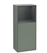 Шафка для ванної Villeroy & Boch Finion 41,8 х93, 6х27 см петлі спраа з підсвічуванням МДФ оливковий матовий лак/темно-синій матовий лак F510HGGM