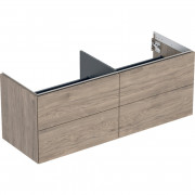 Тумба под раковину Geberit One 133,2x50,4x47 см ДСП орех гикори 505.266.00.6