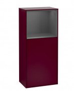 Шкафчик для ванной Villeroy & Boch Finion 41,8х93,6х27 см петли справа с подсветкой МДФ пион матовый лак/антрацит матовый лак G510GKHB