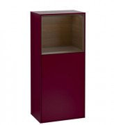 Шкафчик для ванной Villeroy & Boch Finion 41,8х93,6х27 см петли справа с подсветкой МДФ пион матовый лак/шпон грецкого ореха G510GNHB