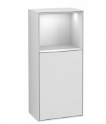 Шафка для ванної Villeroy & Boch Finion 41,8х93,6х27 см петлі зліва з підсвічуванням МДФ білий матовий лак G510MTMT