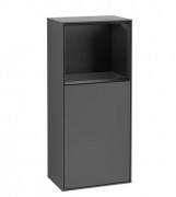 Шафка для ванної Villeroy & Boch Finion 41,8х93,6х27 см петлі праворуч з підсвічуванням МДФ антрацит матовий лак/чорний матовий лак G510PDGK