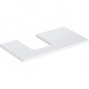 Столешница Geberit One 90x3x47 см вырез слева ДСП белый матовый 505.293.00.2