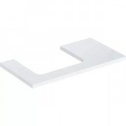 Столешница Geberit One 90x3x47 см вырез слева ДСП белый глянцевый 505.303.00.1