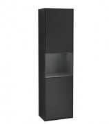 Пенал Villeroy & Boch Finion 41,8x151,6х27 см петли слева с подсветкой МДФ черный матовый лак/темно-синий матовый лак G460HGPD