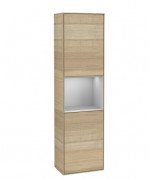 Пенал Villeroy & Boch Finion 41,8x151,6х27 см петлі зліва з підсвічуванням ДСП шпон дуба/світло-сірий матовий лак G460GJPC