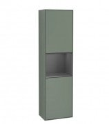 Пенал Villeroy & Boch Finion 41,8x151,6х27 см петли слева с подсветкой МДФ оливковый матовый лак/антрацит матовый лак G460GKGM