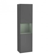 Пенал Villeroy & Boch Finion 41,8x151,6х27 см петли слева с подсветкой МДФ антрацит матовый лак/оливковый матовый лак G460GMGK