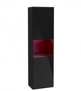 Пенал Villeroy & Boch Finion 41,8x151,6х27 см петли слева с подсветкой МДФ глянцевый черный лак/пион матовый лак G460HBPH