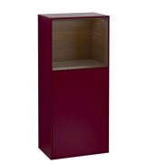 Шкафчик для ванной Villeroy & Boch Finion 41,8х93,6х27 см петли слева с подсветкой МДФ пион матовый лак/шпон грецкого ореха F520GNHB