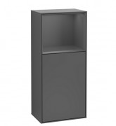 Шафка для ванної Villeroy & Boch Finion 41,8х93,6х27 см петлі зліва з підсвічуванням МДФ антрацит матовий лак F520GKGK