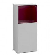 Шафка для ванної Villeroy & Boch Finion 41,8х93,6х27 см петлі зліва з підсвічуванням МДФ світло-сірий матовий лак/півон матовий лак F520HBGJ