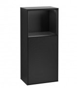 Шафка для ванної Villeroy & Boch Finion 41,8х93,6х27 см петлі зліва з підсвічуванням МДФ чорний матовий лак F520PDPD