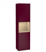 Пенал Villeroy & Boch Finion 41,8x151,6х27 см петли слева с подсветкой МДФ пион матовый лак/шпон дуба G460PCHB