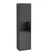 Пенал Villeroy & Boch Finion 41,8x151,6х27 см петли слева с подсветкой МДФ темно-синий матовый лак/черный матовый лак G460PDHG