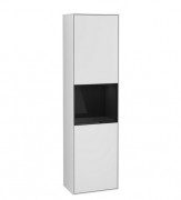 Пенал Villeroy & Boch Finion 41,8x151,6х27 см петли слева с подсветкой МДФ белый матовый лак/глянцевый черный лак G460PHMT