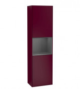 Пенал Villeroy & Boch Finion 41,8x151,6х27 см петли справа с подсветкой МДФ пион матовый лак/антрацит матовый лак F470GKHB