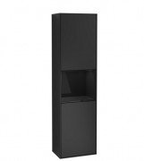 Пенал Villeroy & Boch Finion 41,8x151,6х27 см петли слева с подсветкой МДФ черный матовый лак/глянцевый черный лак G460PHPD