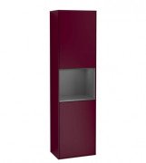 Пенал Villeroy & Boch Finion 41,8x151,6х27 см петли справа с подсветкой МДФ пион матовый лак/антрацит матовый лак F470GKHB