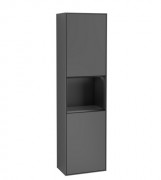 Пенал Villeroy & Boch Finion 41,8x151,6х27 см петли справа с подсветкой МДФ антрацит матовый лак/черный матовый лак F470PDGK