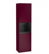 Пенал Villeroy & Boch Finion 41,8x151,6х27 см петли справа с подсветкой МДФ пион матовый лак/черный матовый лак F470PDHB