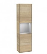 Пенал Villeroy & Boch Finion 41,8x151,6х27 см петли справа с подсветкой ДСП шпон дуба/светло-серый матовый лак F470GJPC