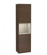 Пенал Villeroy & Boch Finion 41,8x151,6х27 см петли справа с подсветкой ДСП шпон грецкого ореха/песок матовый лак F470HHGN